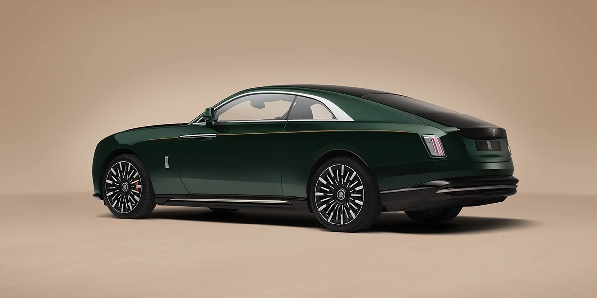 2027 Rolls-Royce Spectre Series II rear exterior view showing luxury electric coupe design